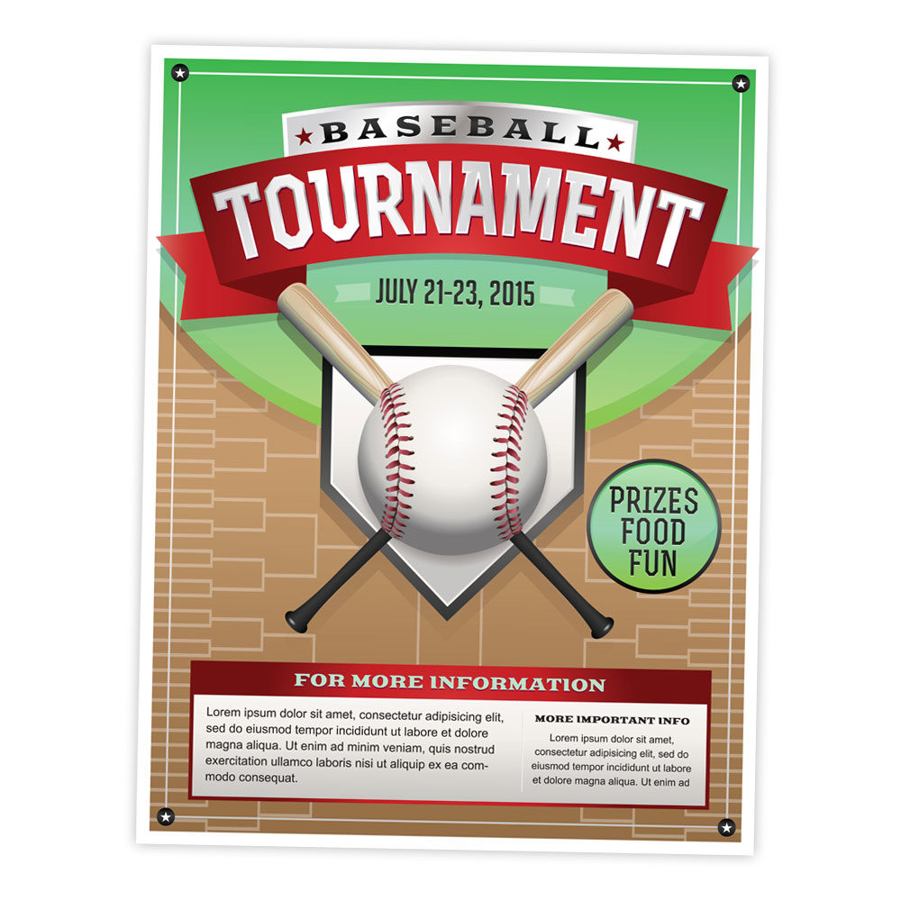 Illustration – Baseball Tournament Flyer