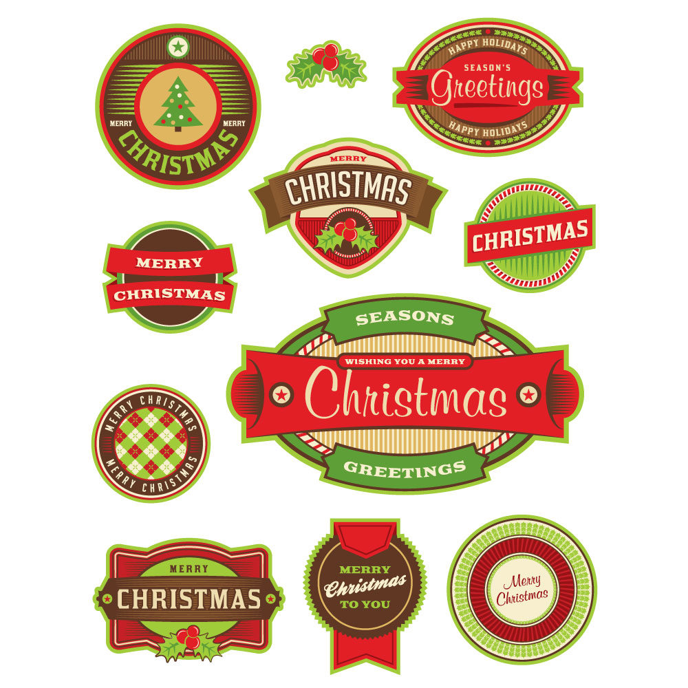 Illustration – Christmas Holiday Badges